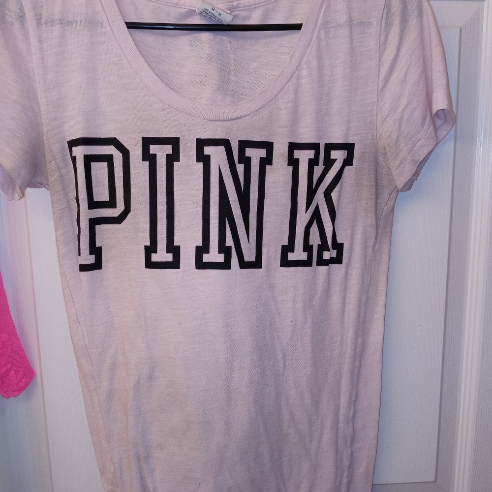 2 Pink tees - Picture 3 of 4